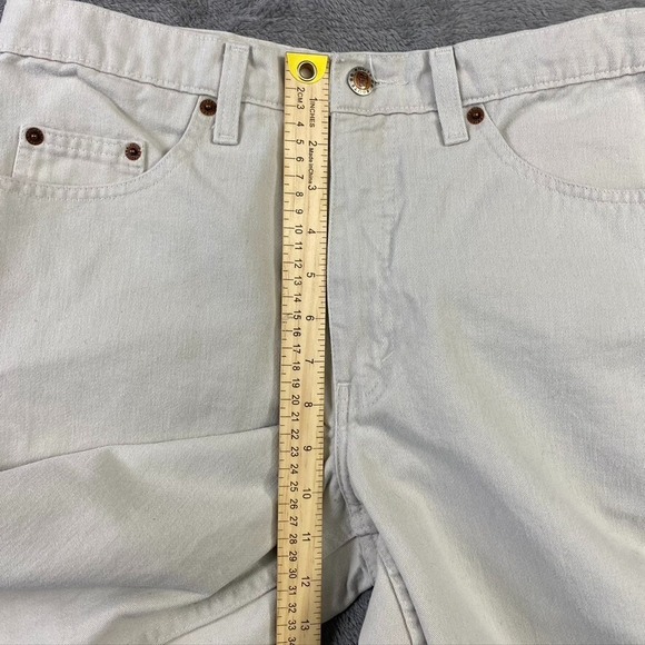 SOLD- Route 66 Jeans Mens 32x32 Ivory Denim Relaxed Straight Fit Pant Vintage - Picture 11 of 16